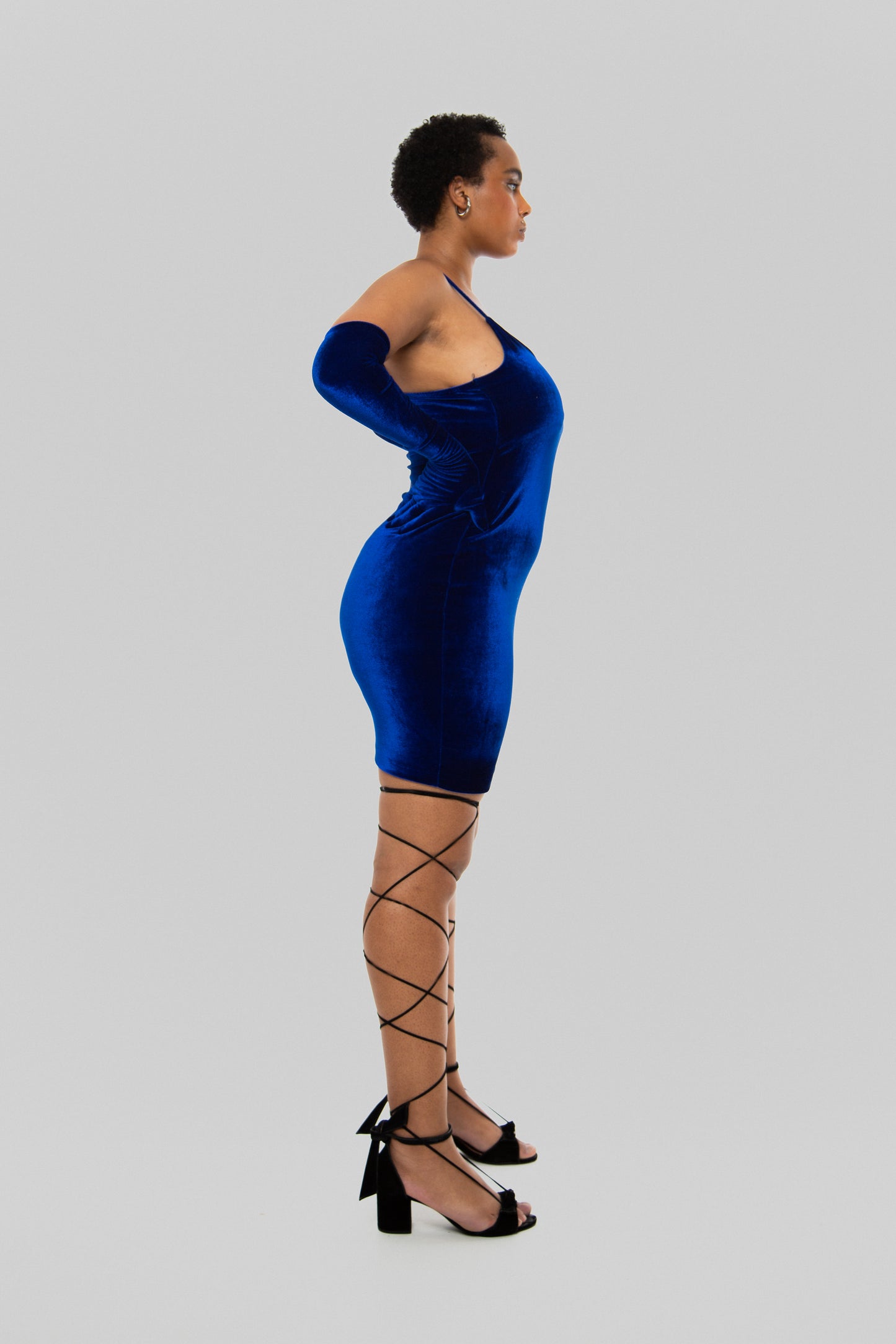 SLEEP DRESS DE VELUDO AZUL